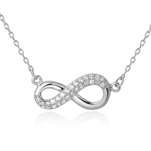 Eternity Necklace Sterling Silver Hammered Circle Necklace – Luttrell Studio