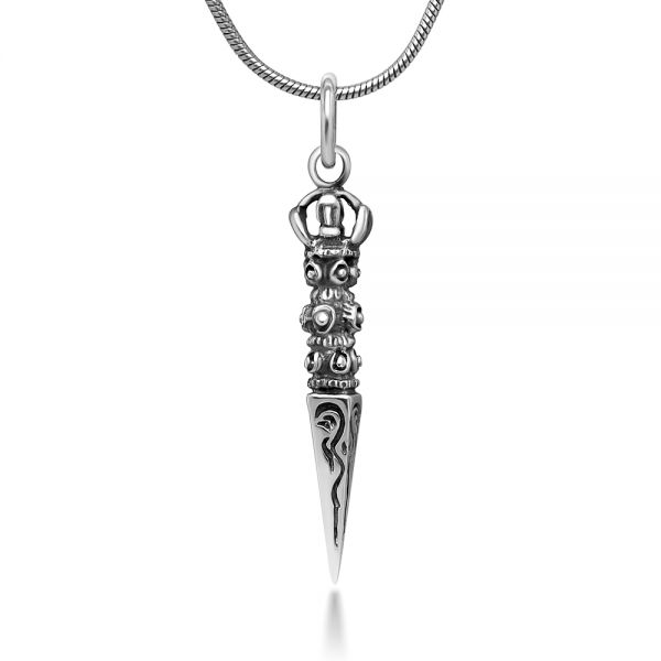 Vajra Sterling offers Silver Necklace dorje pherba