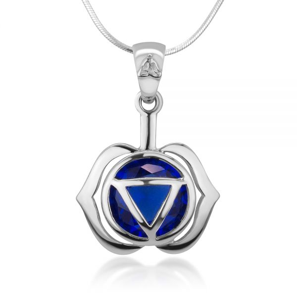 Chakra Pendant Necklace – Silver Stamped Jewelry