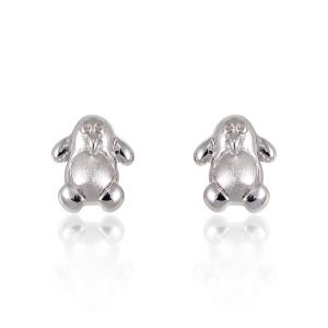 Children's 925 Sterling Silver Penguin 8 mm Post Stud Earrings