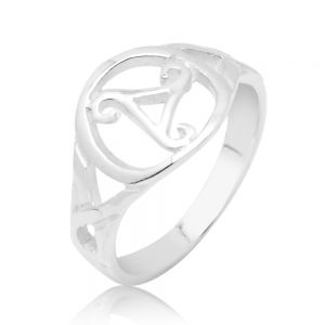 925 Sterling Silver Cut Open Triple Spiral Triskele Triskelion Trinity Celtic Symbol Women Band Ring 7