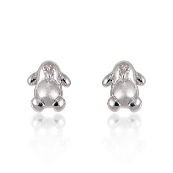 Children's 925 Sterling Silver Penguin 8 mm Post Stud Earrings
