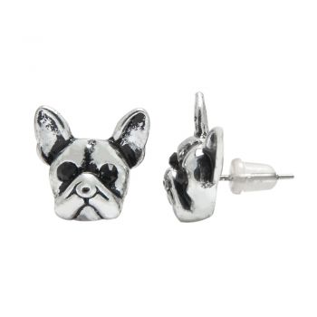 SUVANI French Bulldog Puppy Face Dog Lovers 14 mm Post Stud Earrings Animal Jewelry