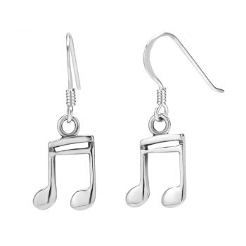 SUVANI 925 Sterling Silver 16th Note Musician Dangle Hook Earrings